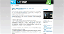 Desktop Screenshot of blog.evoswitch.com